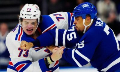 Nhl Players In Action During A Game