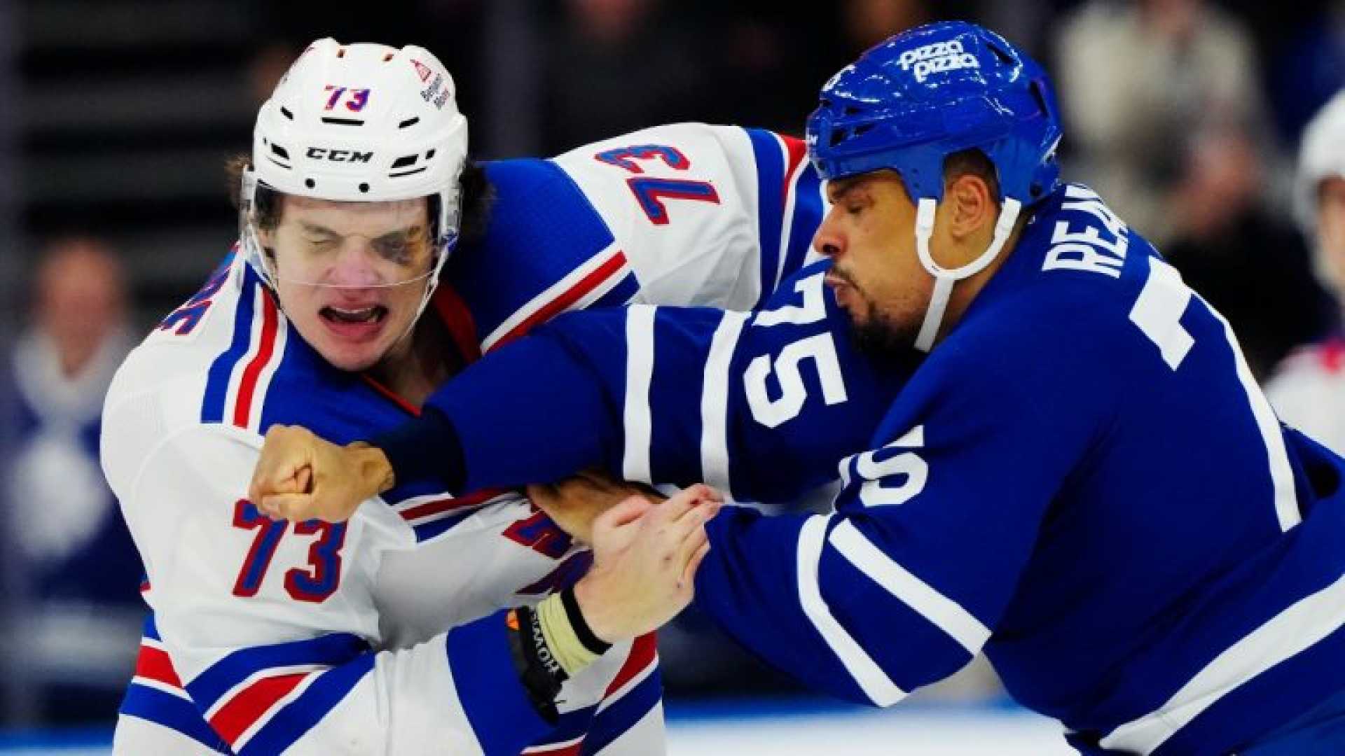 Nhl Players In Action During A Game