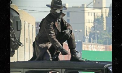 Nicolas Cage Spider Man Noir Set Photos 2025