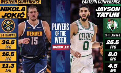 Nikola Jokić Jayson Tatum Nba Week 11 2025