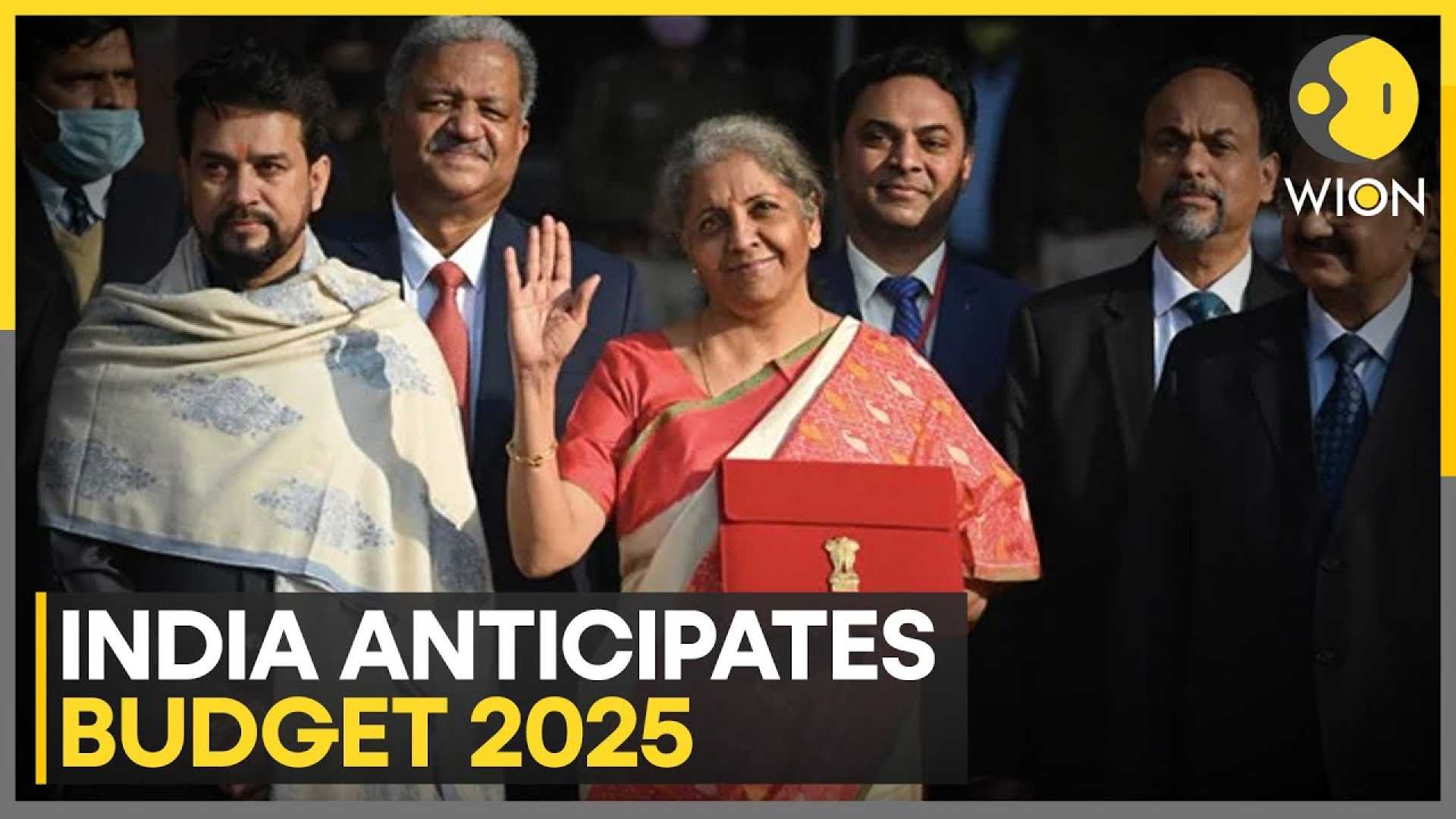 Nirmala Sitharaman Presenting India Budget 2025