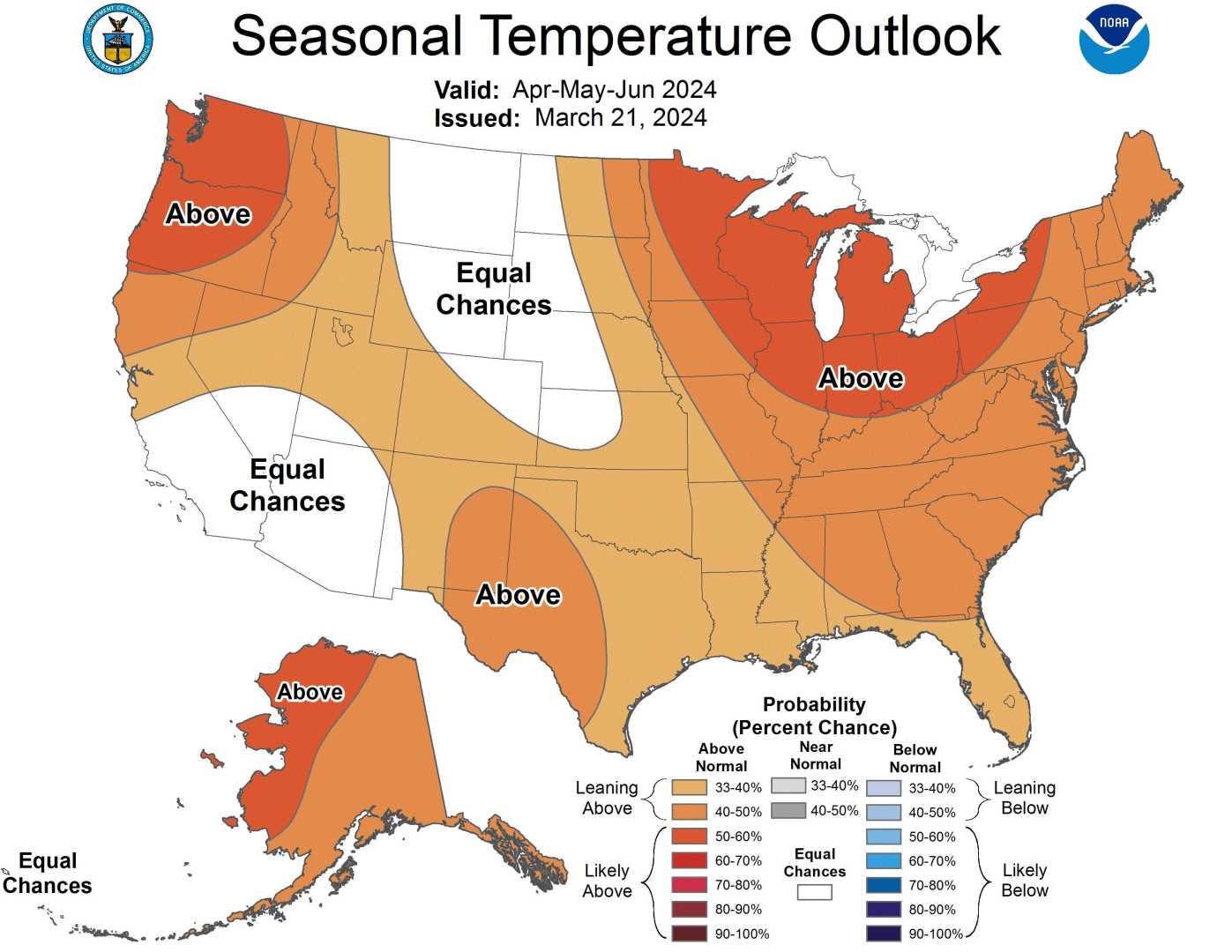 Noaa Spring Climate Outlook Map 2024