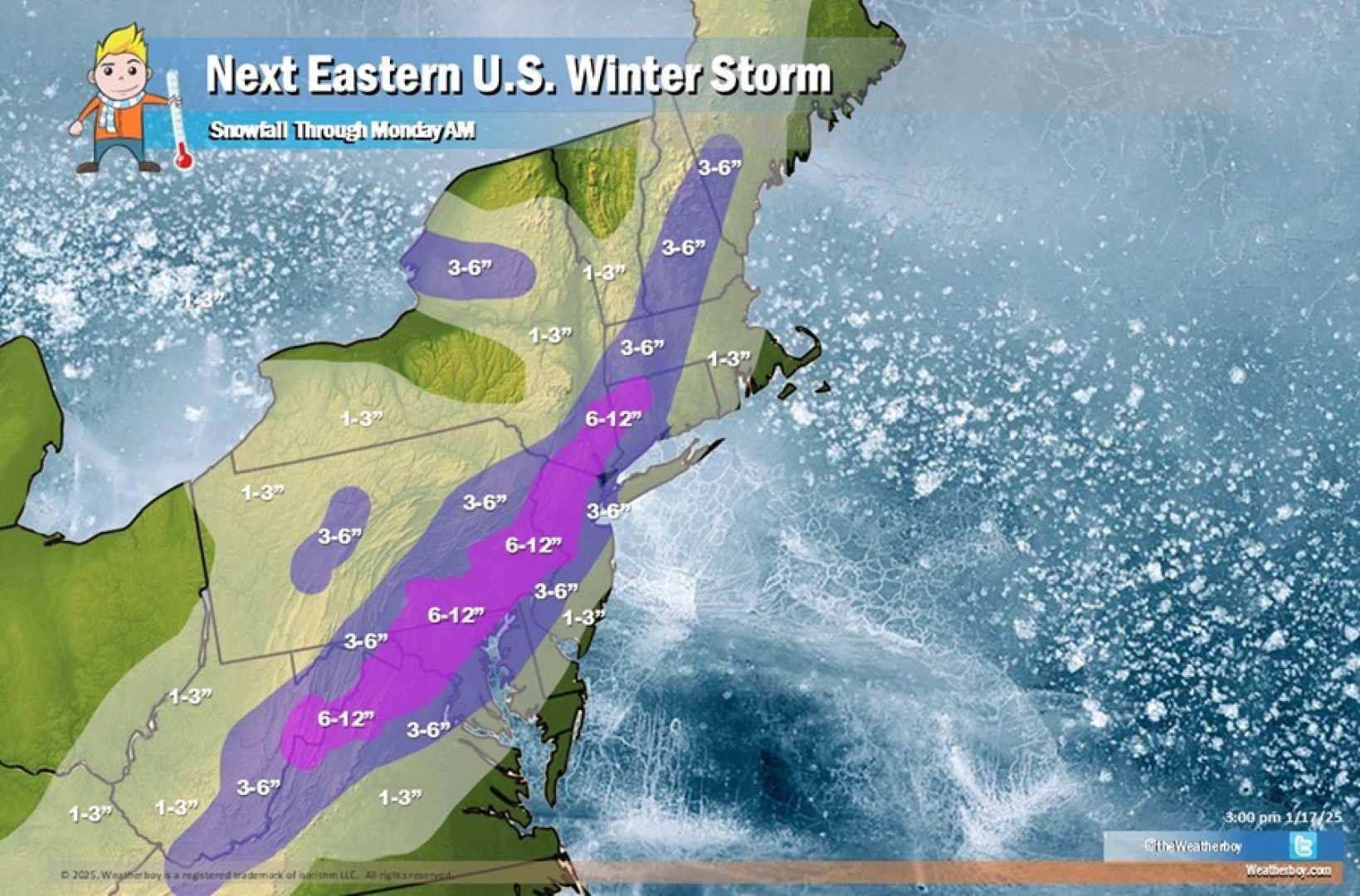 Northeast Winter Storm Snow Interstate 95 Corridor