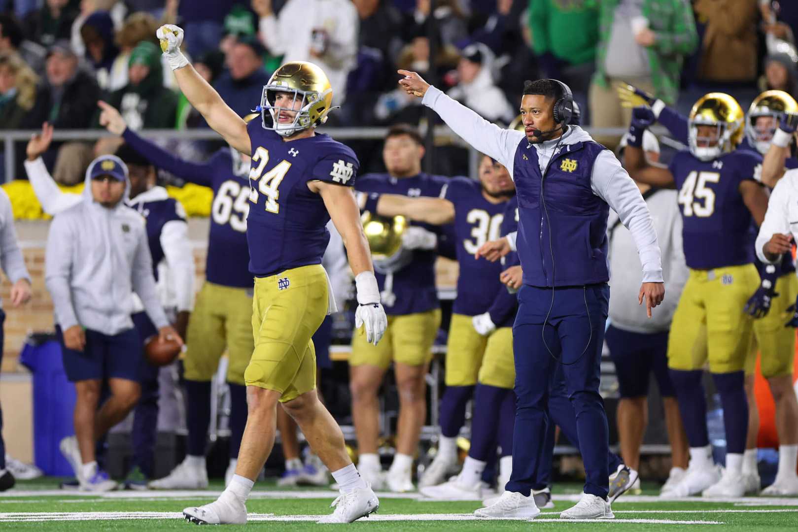 Notre Dame Football Jack Kiser Davis Sherwood