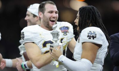 Notre Dame Linebacker Jack Kiser 2023 Game Action