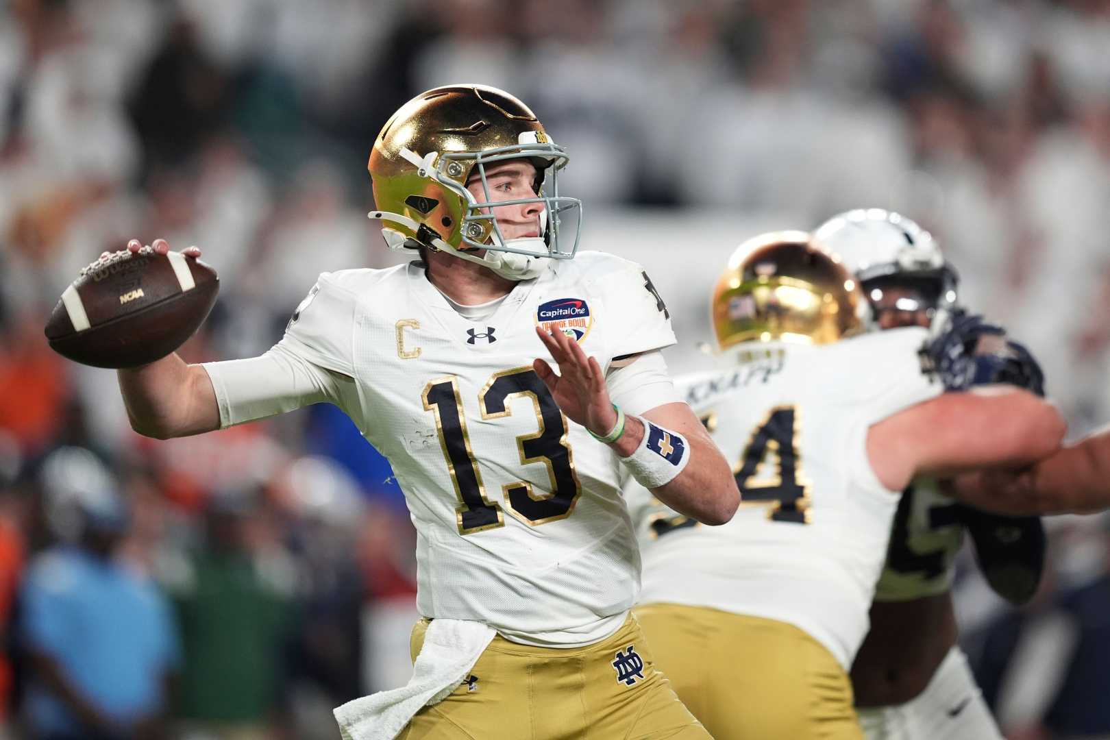 Notre Dame Quarterback Riley Leonard Orange Bowl