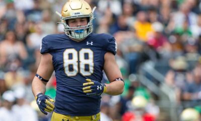 Notre Dame Tight End Mitchell Evans Football