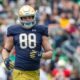 Notre Dame Tight End Mitchell Evans Football