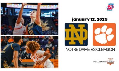 Notre Dame Women's Basketball Vs Clemson 2025