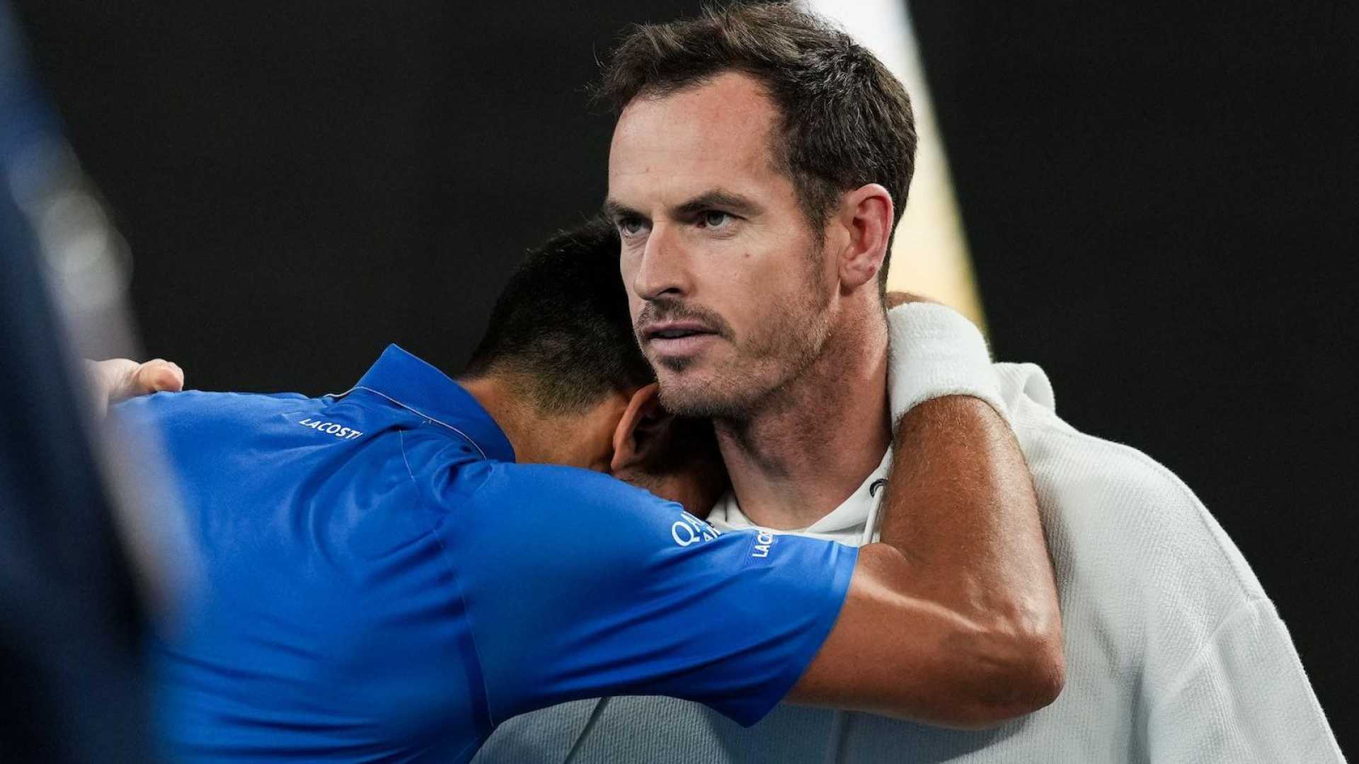 Novak Djokovic Hugs Andy Murray Australian Open 2025