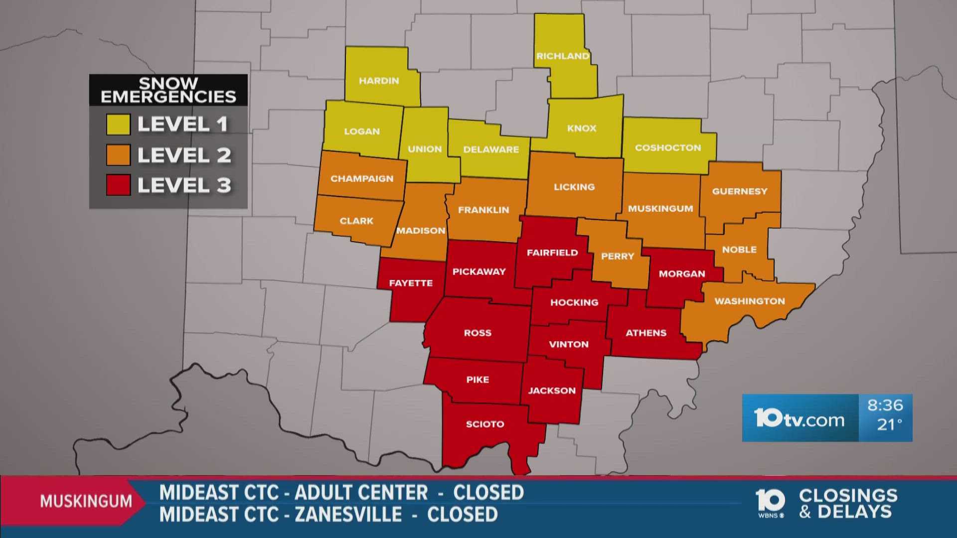 Ohio Winter Storm School Closures 2025