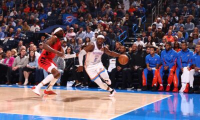 Oklahoma City Thunder Basketball Game Action Shot