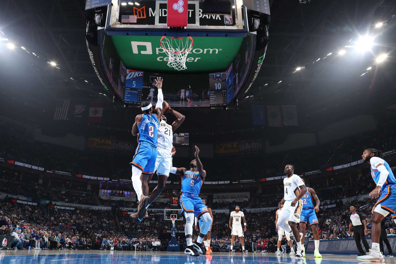 Oklahoma City Thunder Basketball Game Action