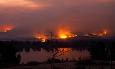 Otay Mountain Wildfire Aerial View 2025