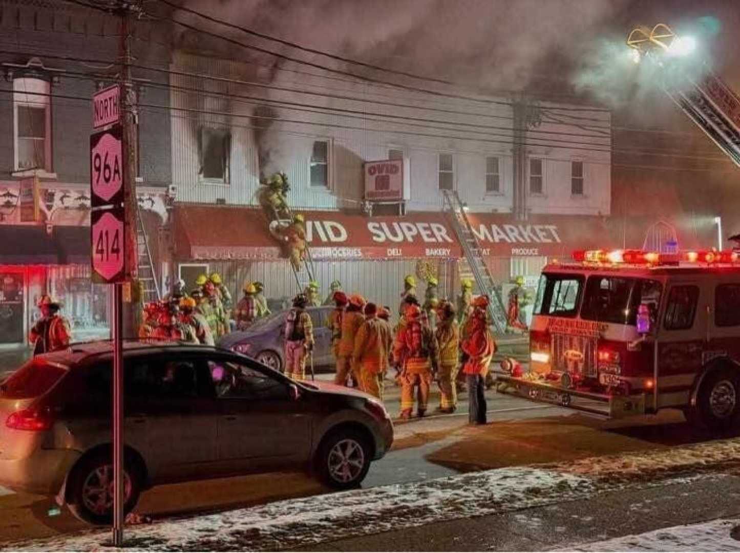 Ovid Ny Downtown Fire January 2024