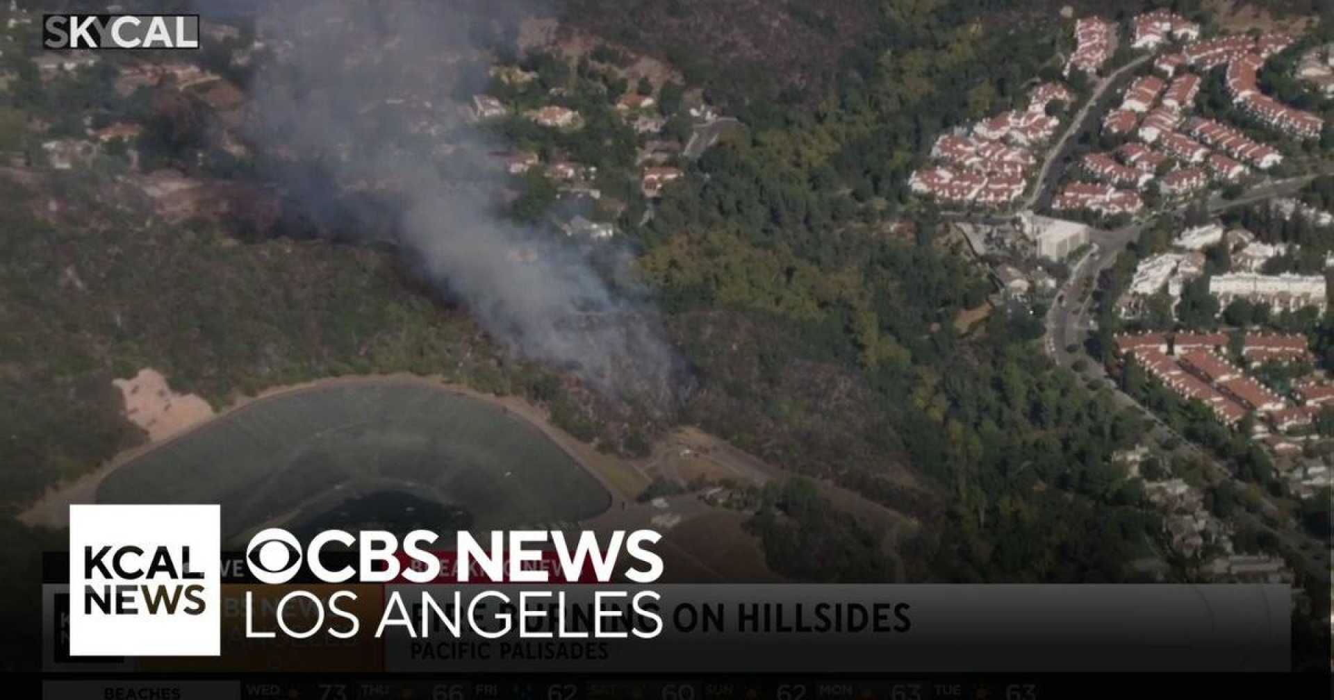 Pacific Palisades Brush Fire 2025 Aerial View