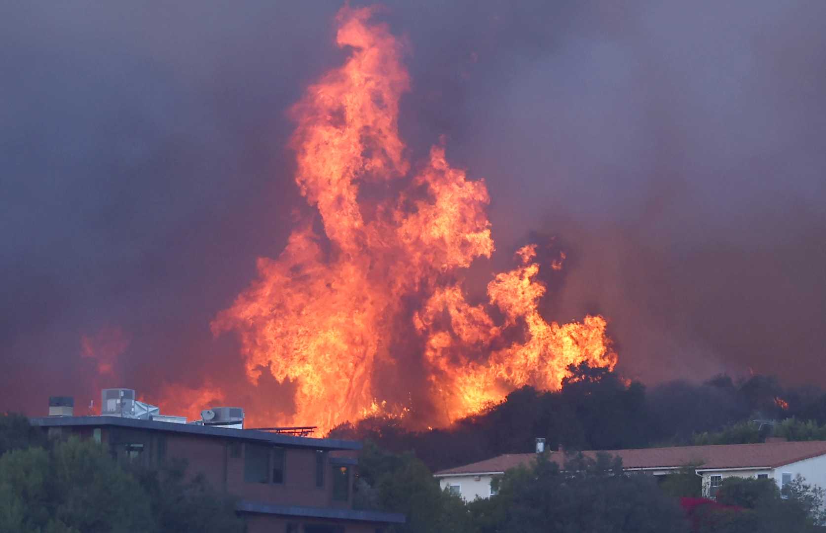 Palisades Fire From Culver City 2025