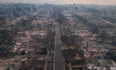 Palisades Fire Los Angeles Aerial View