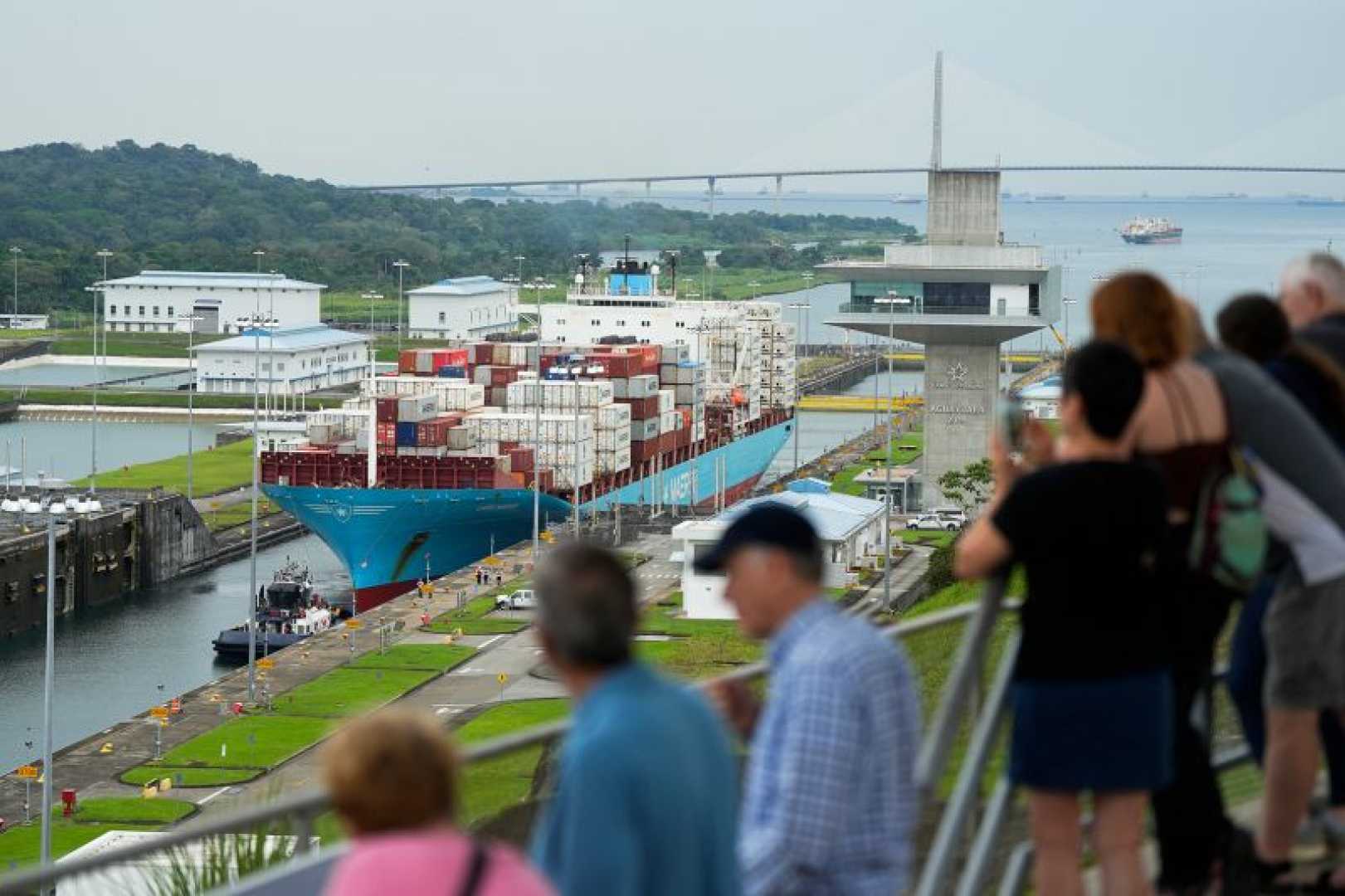 Panama Canal Ships Agua Clara Locks 2024