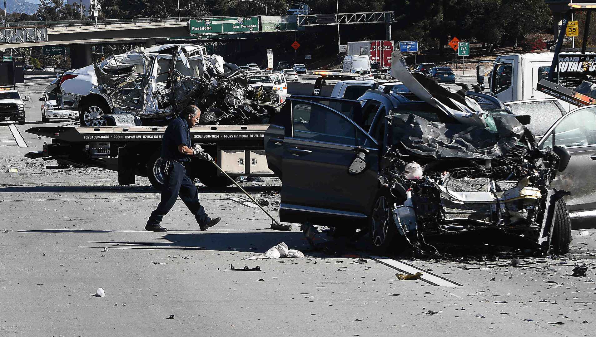 Pasadena 134 Freeway Crash January 2025