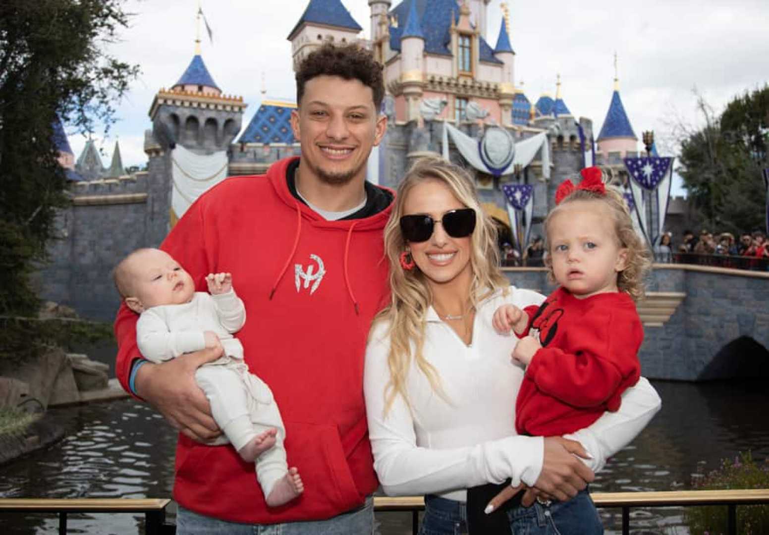 Patrick Mahomes Family Disneyland Parade Photo