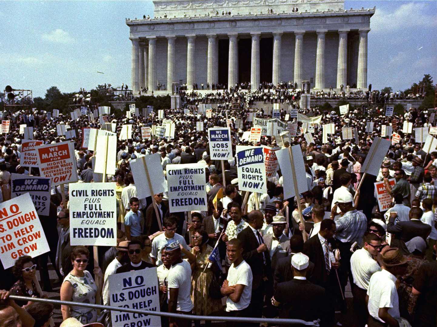 People's March Washington D.c. Lincoln Memorial Protest