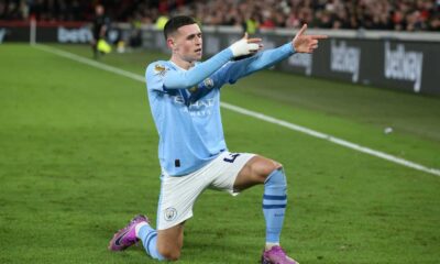 Phil Foden Manchester City Celebration