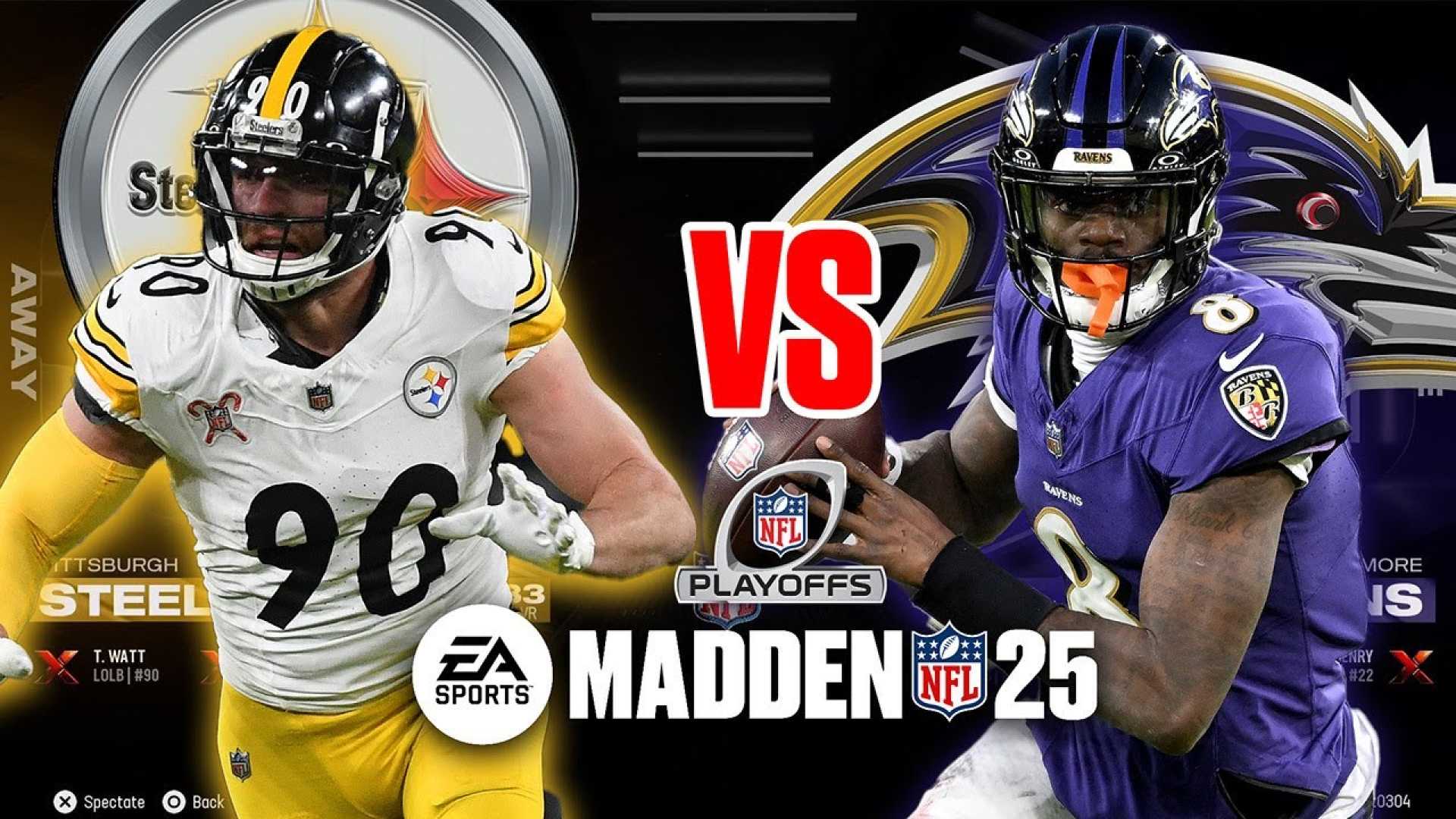 Pittsburgh Steelers Vs Baltimore Ravens Playoff Game