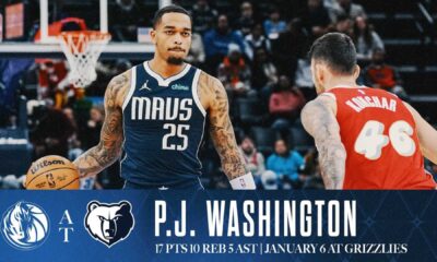 P.j. Washington Mavericks Grizzlies Game January 6 2025