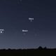 Planetary Alignment Venus Saturn Jupiter Mars Night Sky