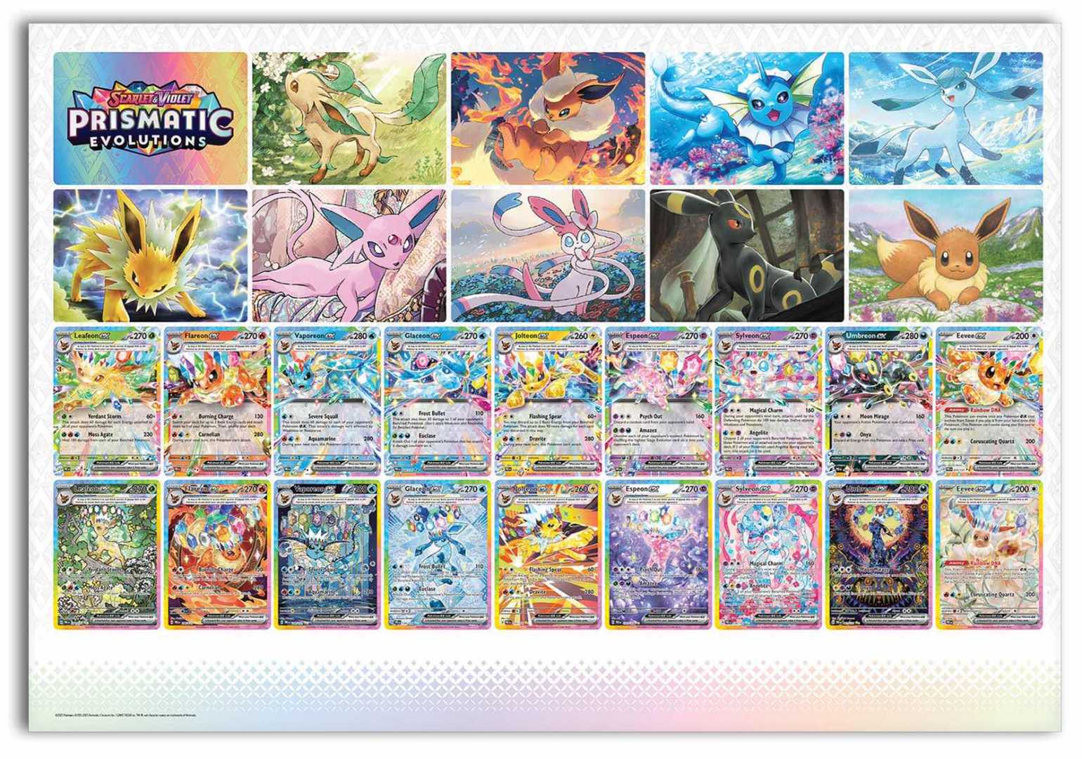 Pokémon Tcg Prismatic Evolutions Set Artwork