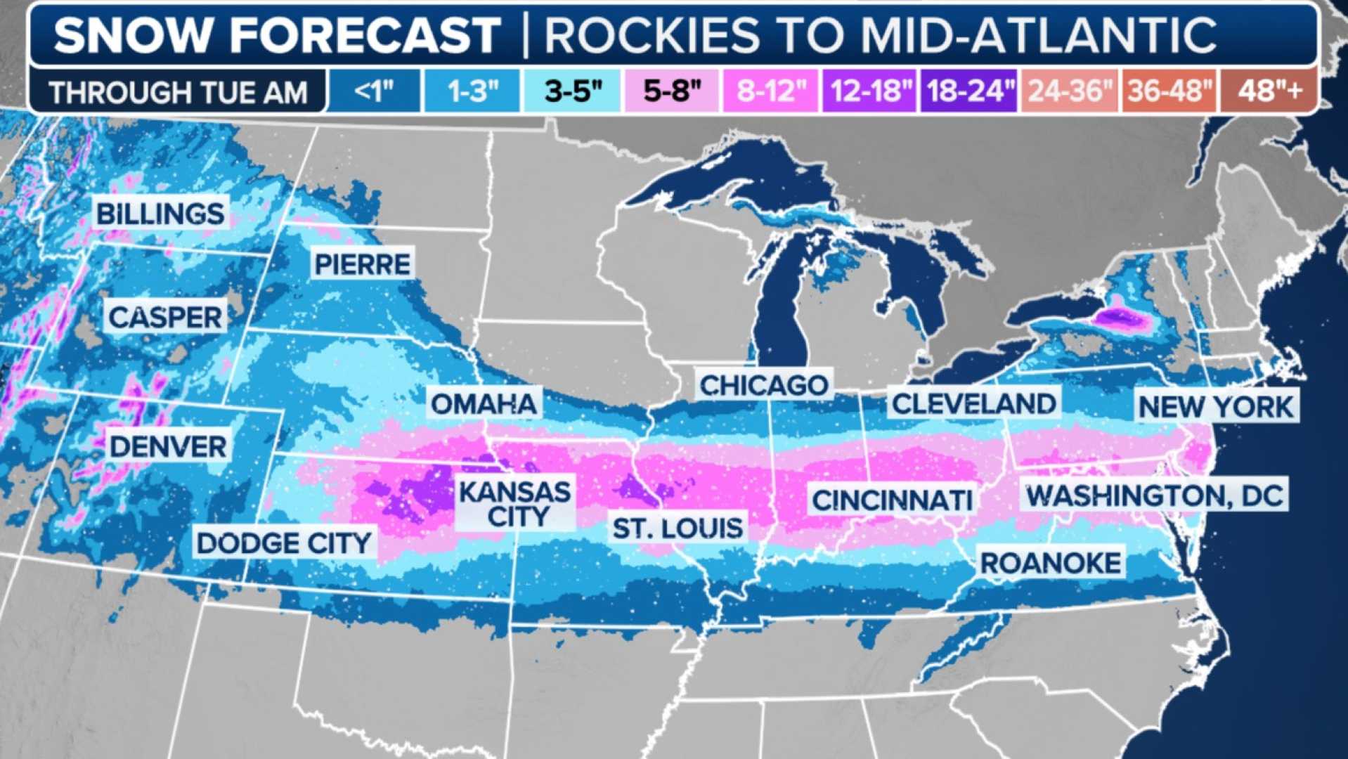 Polar Vortex Winter Storm Central United States