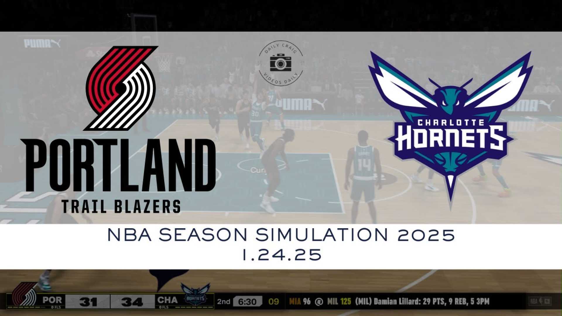 Portland Trail Blazers Vs Charlotte Hornets 2025