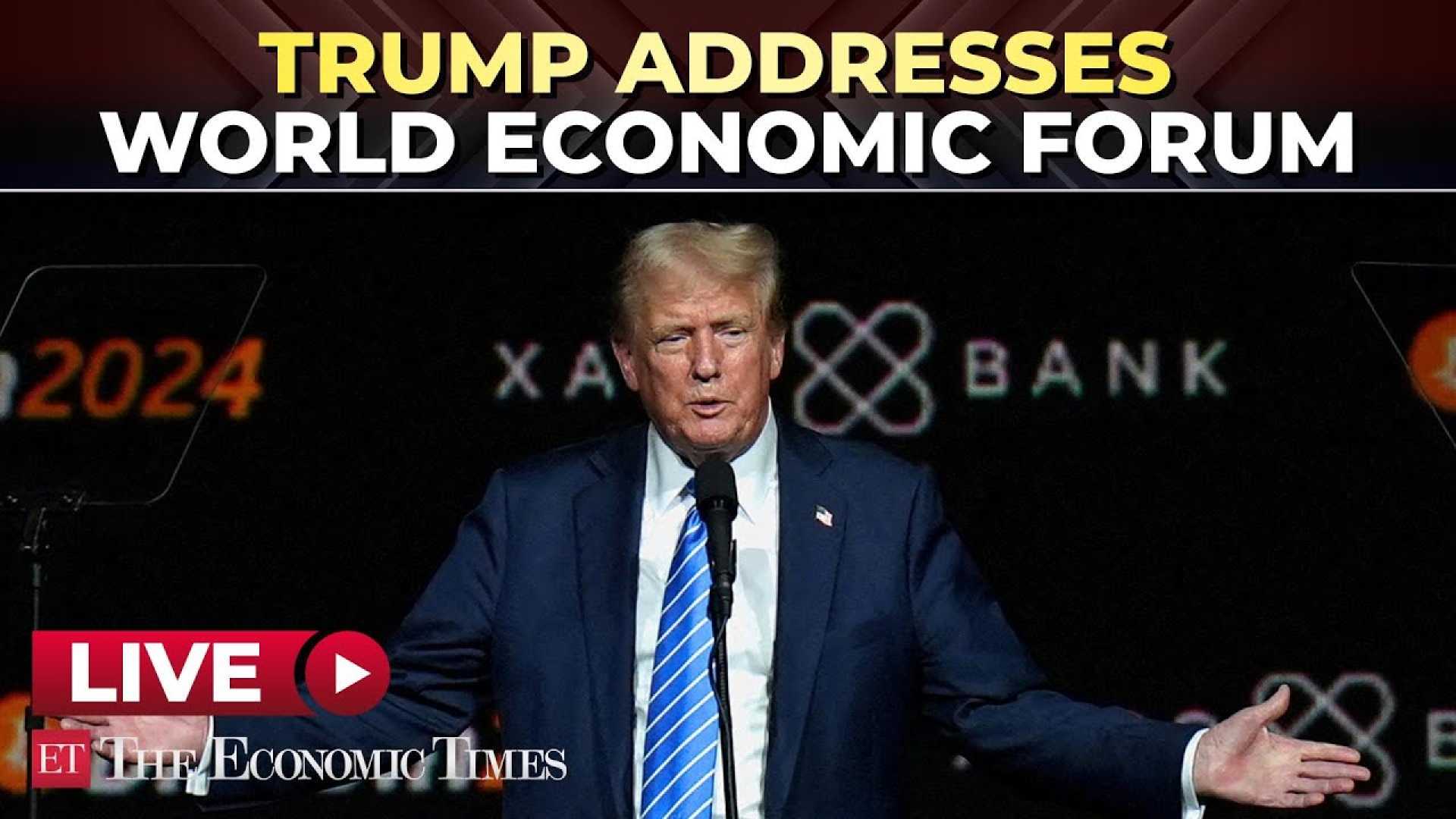 President Trump Speaking At Economic Summit 2024