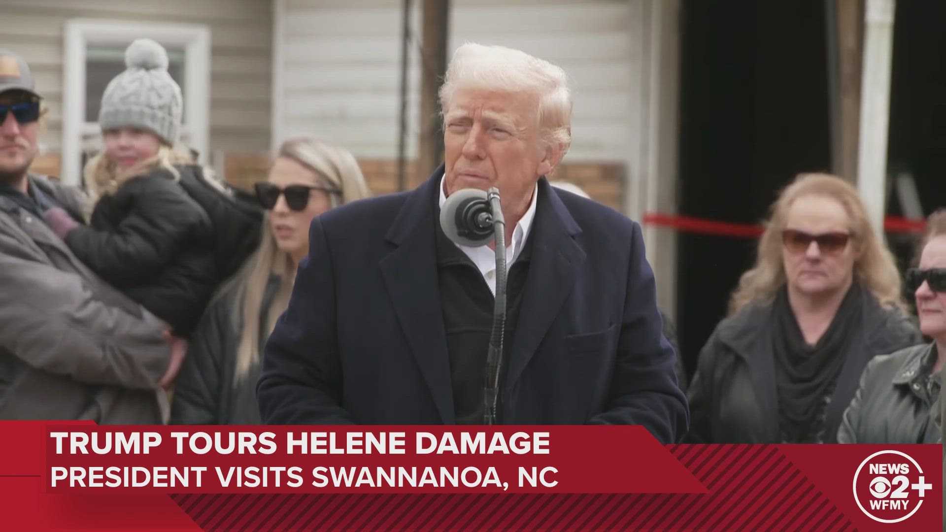 President Trump Visits North Carolina Hurricane Damage