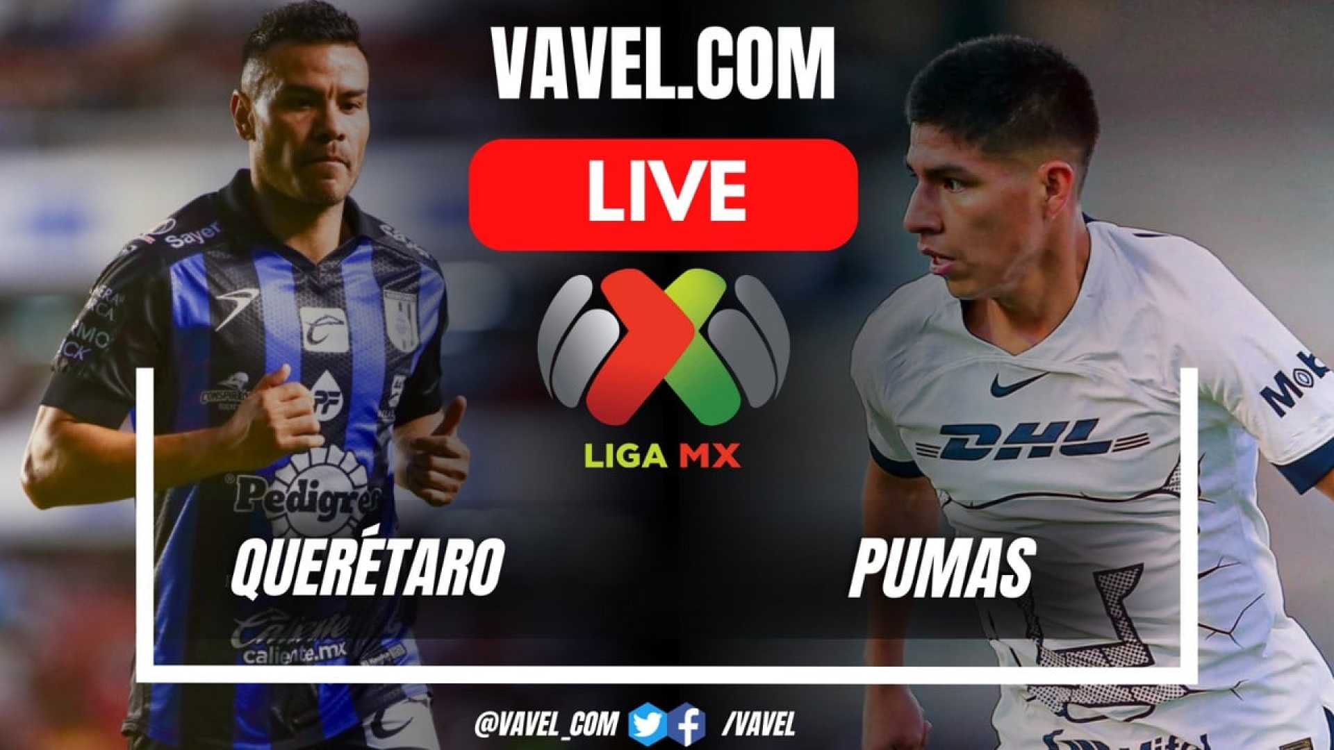 Querétaro Vs Pumas Liga Mx 2025 Match