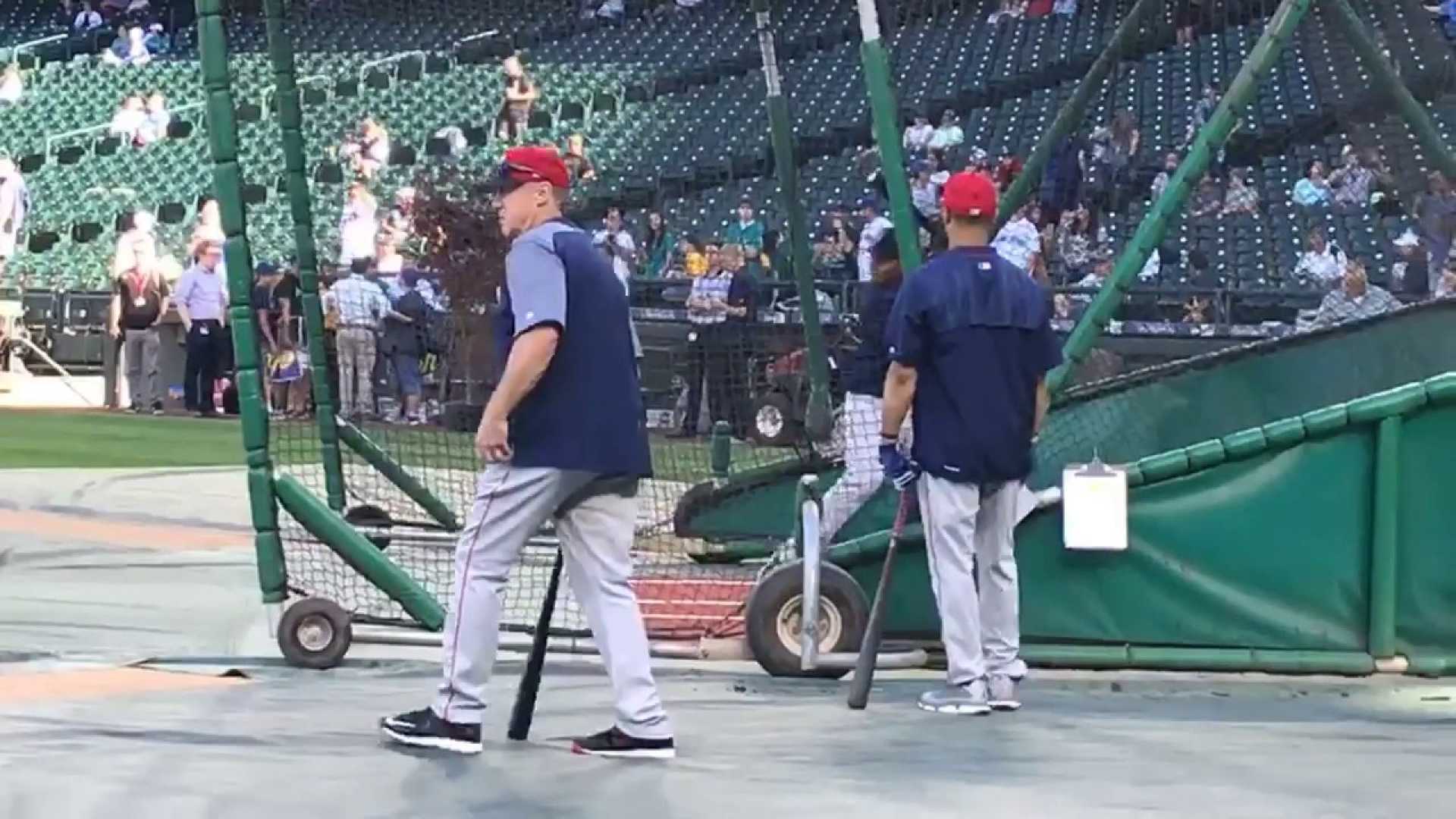 Rafael Devers Red Sox Batting Practice