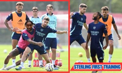 Raheem Sterling Arsenal Training 2025