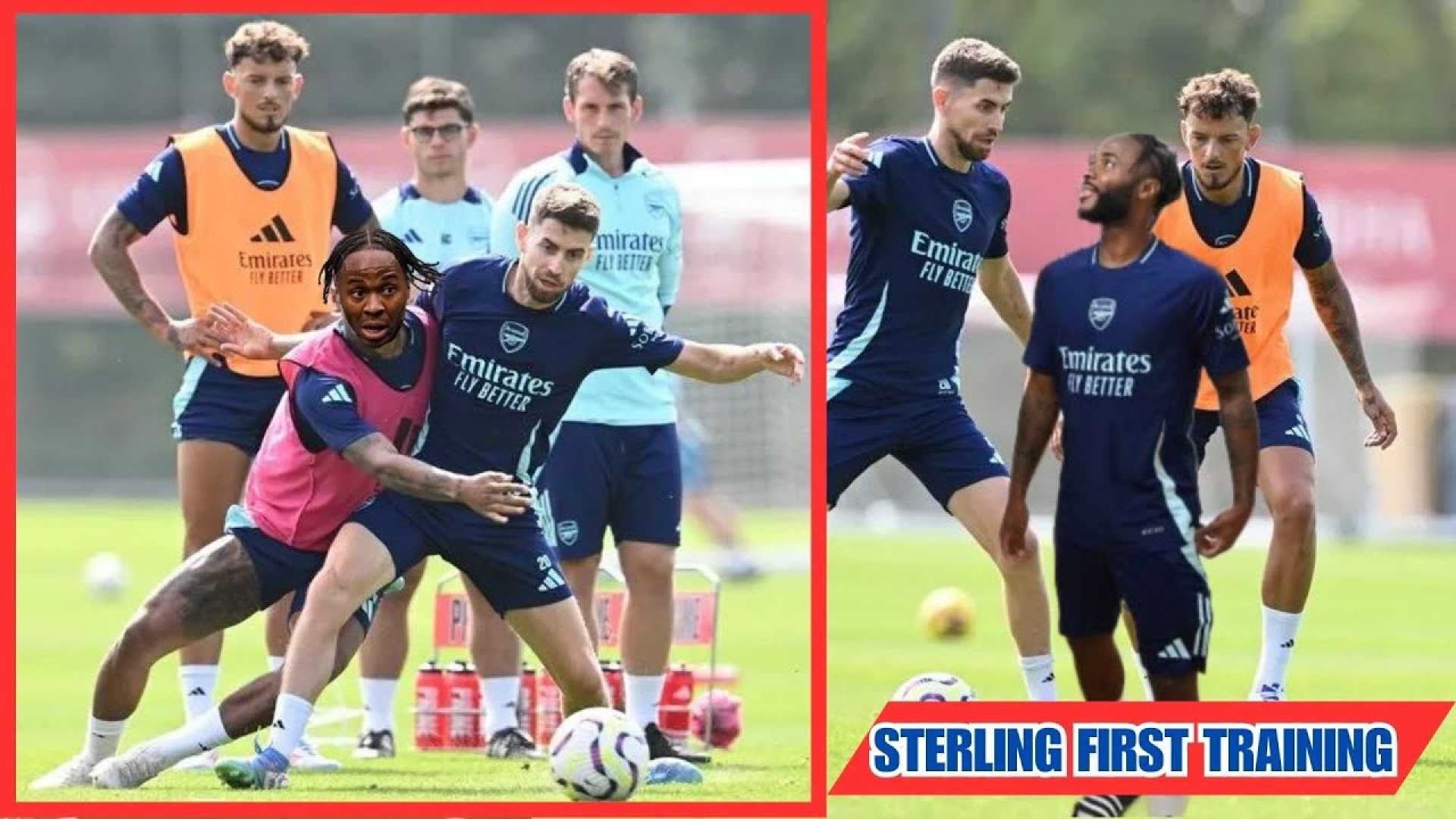 Raheem Sterling Arsenal Training 2025