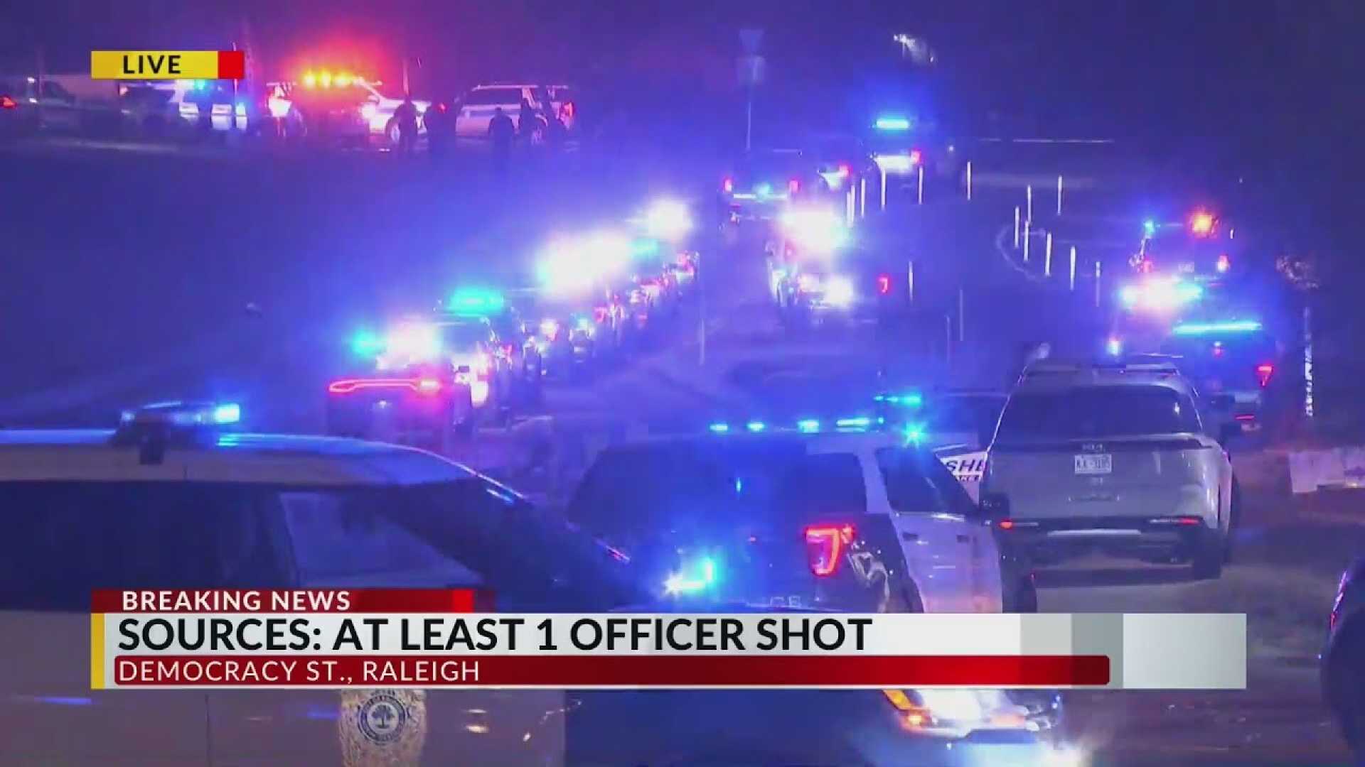 Raleigh Police Officer Shooting Democracy Street