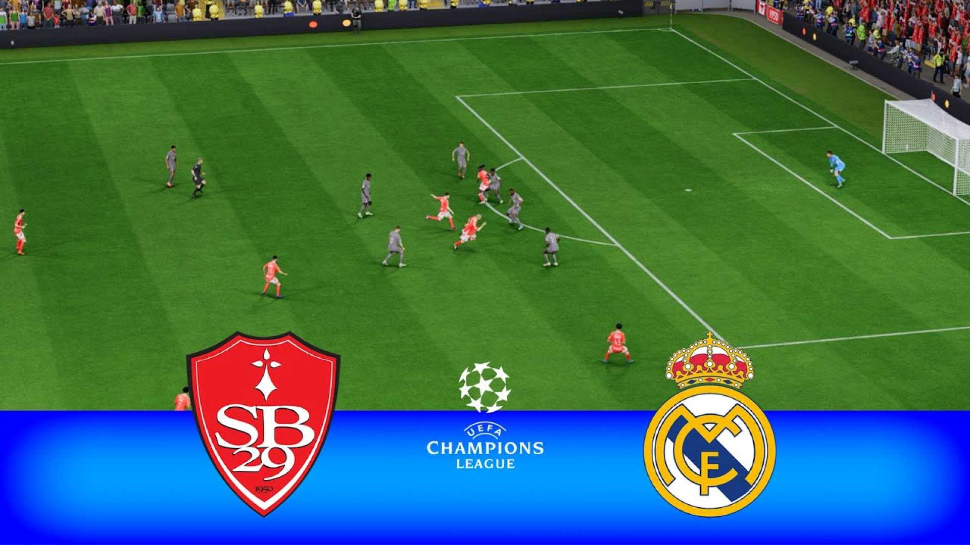 Real Madrid Vs Brest Champions League Match 2025