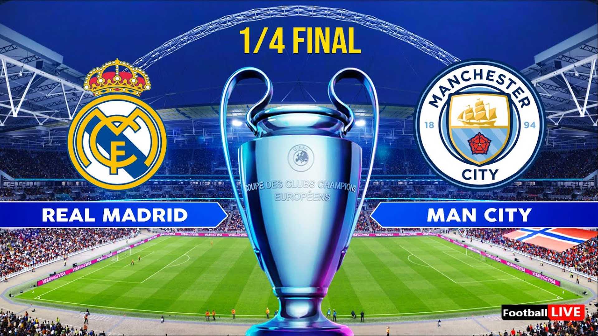 Real Madrid Vs Manchester City Champions League Match