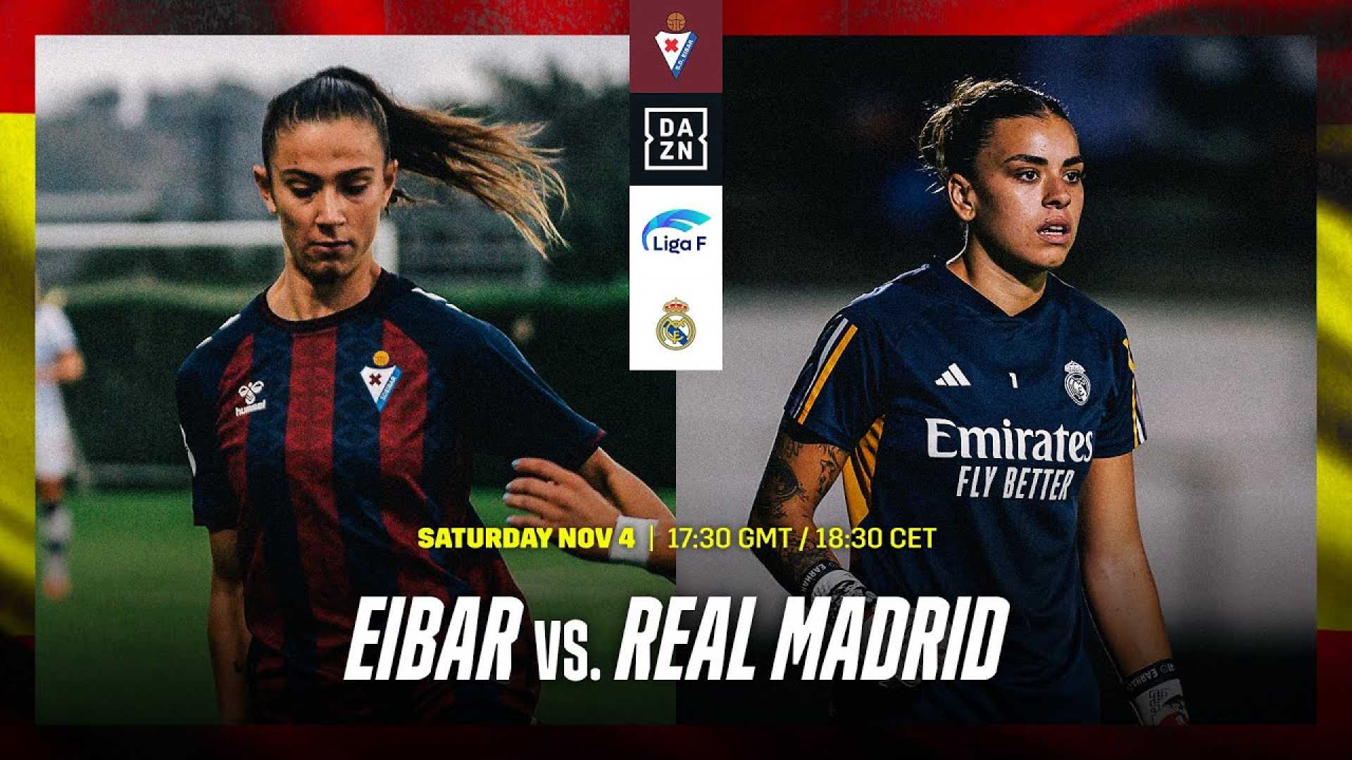 Real Madrid Women Vs Eibar Liga F Match