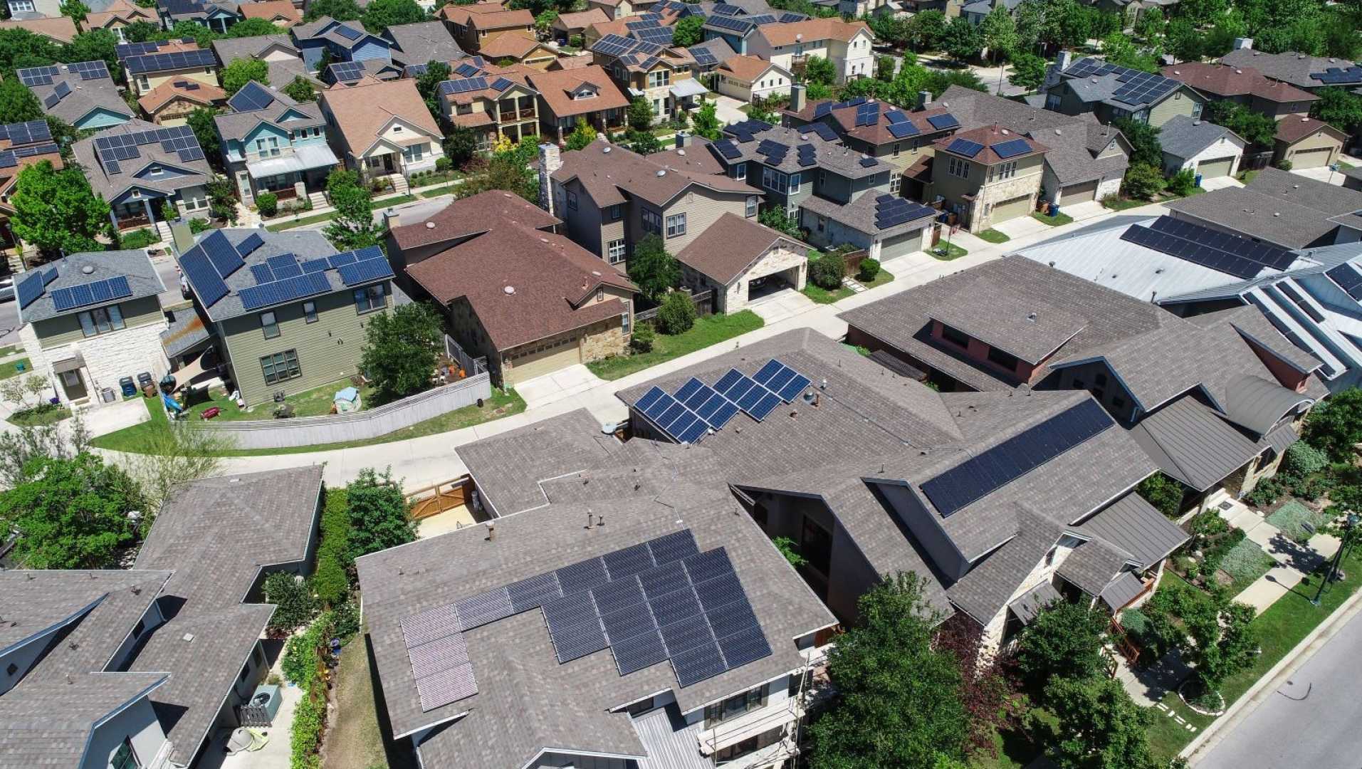 Residential Solar Panels California Neighborhood