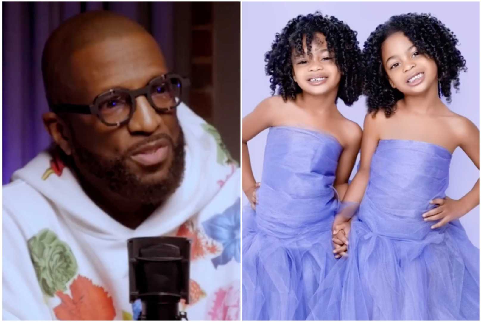 Rickey Smiley With Twin Daughters 2025