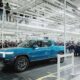 Rivian R1t Electric Pickup Truck Production