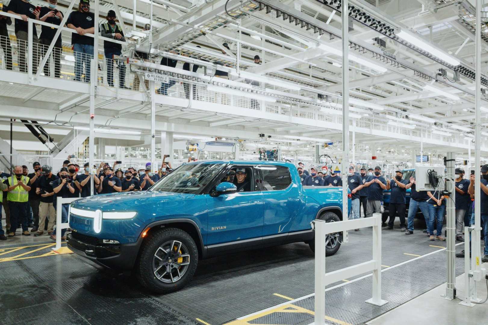 Rivian R1t Electric Pickup Truck Production