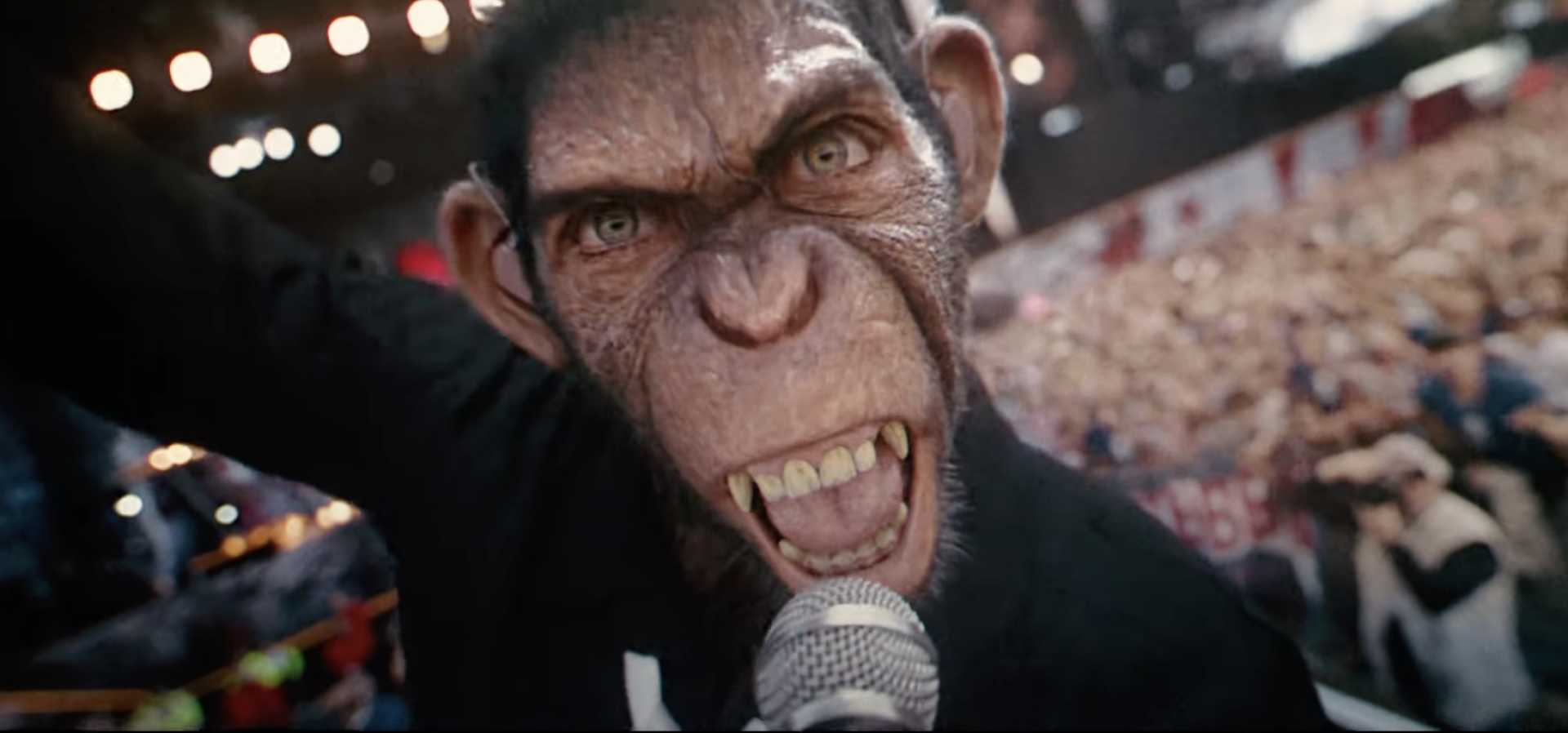 Robbie Williams Chimp Better Man Film Still