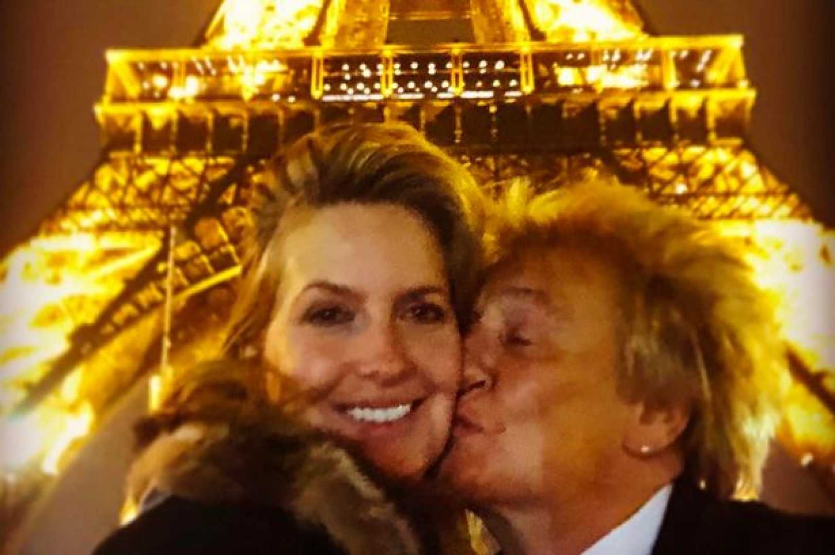 Rod Stewart Penny Lancaster Eiffel Tower Proposal