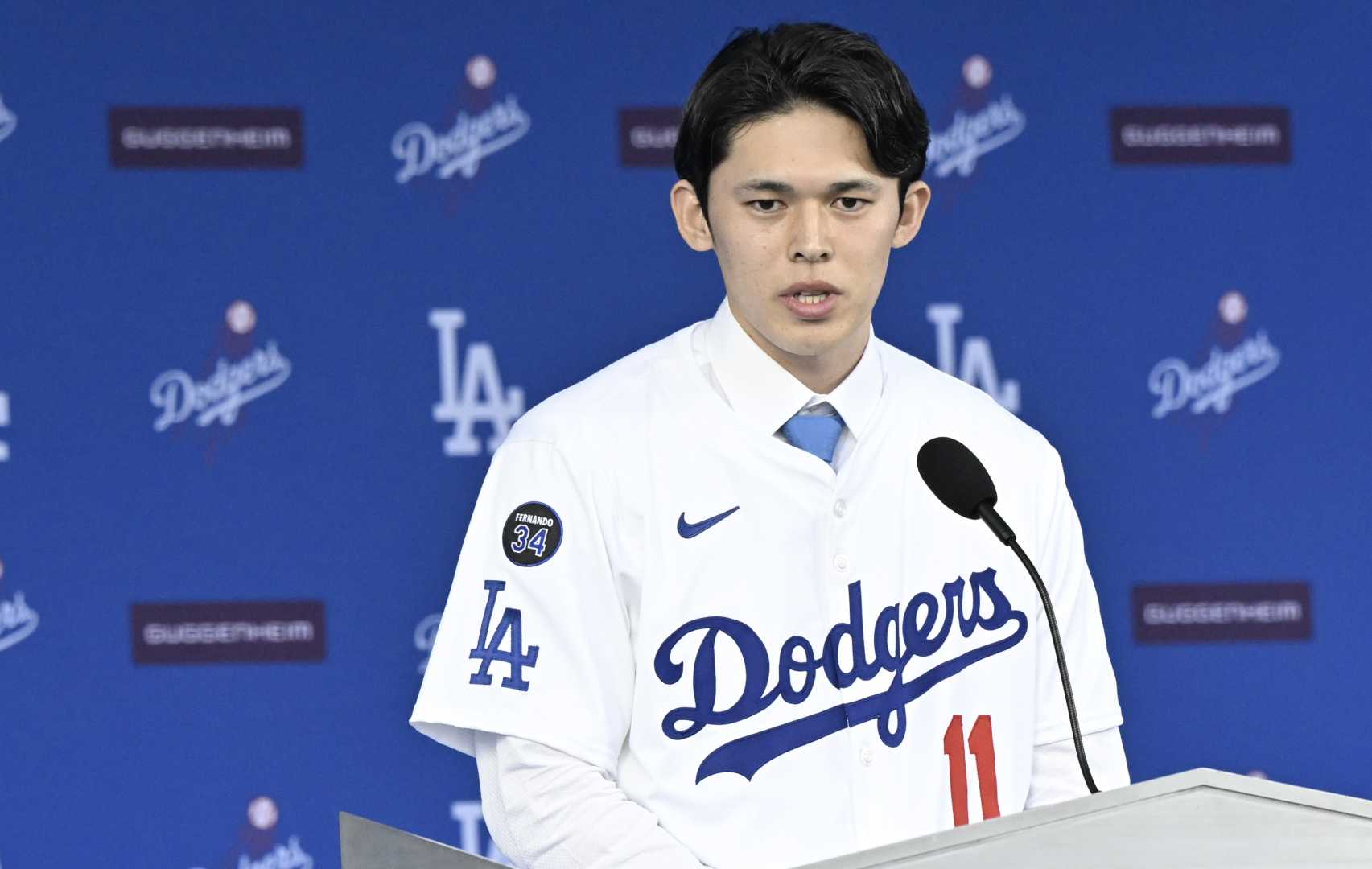 Roki Sasaki Dodgers Press Conference January 2025